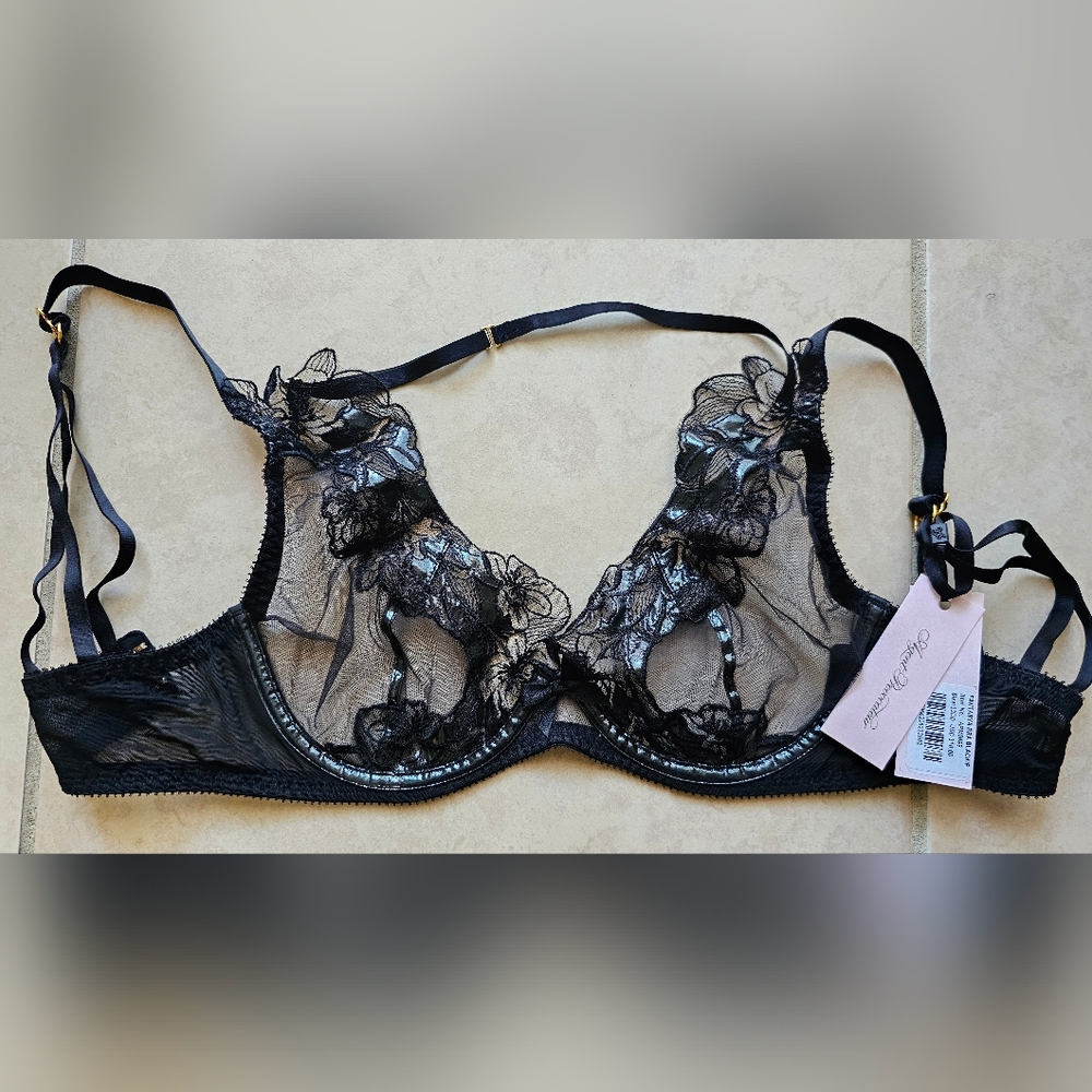 Agent Provocateur Designer Luxurious Bra FANTASYA PETROL 32DD NEW with TAGS